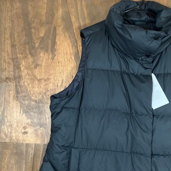 Athleta Womens Vest Black Downtown Puffer Water Resistant Athleisure 2X - Picture 4 of 13